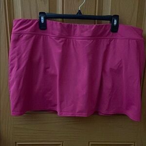 Lands' End Vibrant Pink Skirt Women’s Swim Skirt
